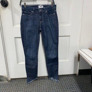 PAIGE Dark Blue Ankle Jeans